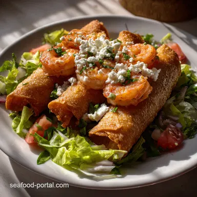 Shrimp Flautas: Master The Crispy Seafood Roll Recipe Card