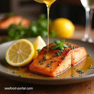 Perfect PanSeared Salmon Crispy Skin Lemon Butter Baste Recipe Card