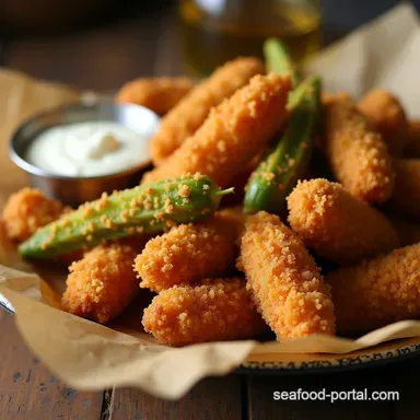 Golden Crunch Truly Crispy Southern Fried Okra No Slime Allowed Recipe Card