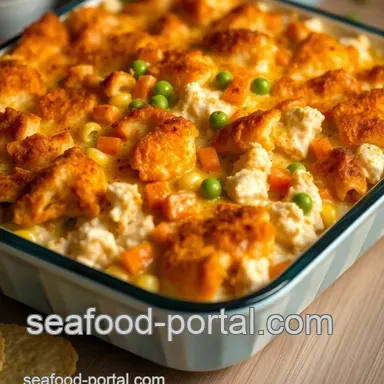 Crispy Tuna Hotdish with Potato Chips: A Family Favorite Comfort Dish Recipe Card