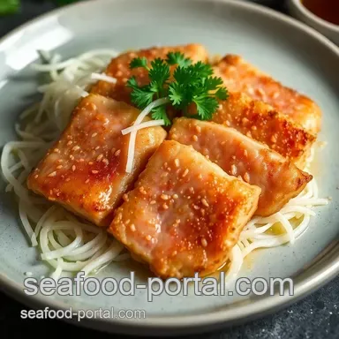 Easy Crispy Tuna Medallions with Grated Daikon Ponzu Sauce Recipe Card