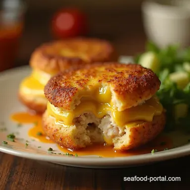 Golden Gooey Crispy Tuna Melt Patties Recipe Recipe Card