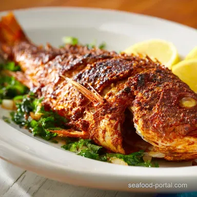Fried Snapper Fish: Crispy Caribbean Style Whole Fish Recipe Recipe Card