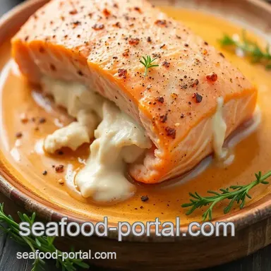 How to Bake Crab Stuffed Salmon with Creamy Filling: An Amazing Delight! Recipe Card