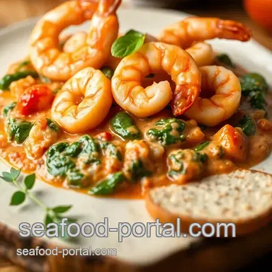 How to Make Amazing Sautéed Shrimp with Creamy Tomato Spinach Sauce Recipe Card