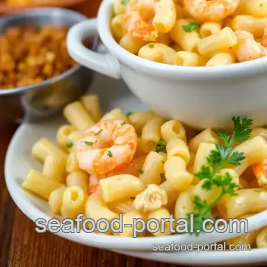 Delicious Seafood Mac n Cheese Delight Recipe Card