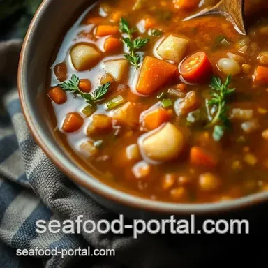 My Grandmother's Seven Seas Soup Recipe: A Hearty Coastal Delight Recipe Card