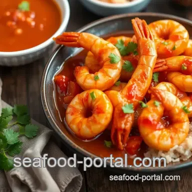 Easy Shrimp with Sweet & Spicy Sauce presentation