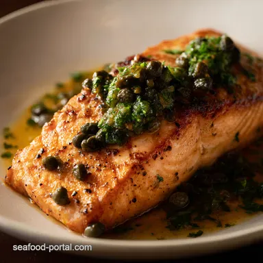 Dijon Caper Salmon My Secret To RestaurantQuality Flavor Recipe Card