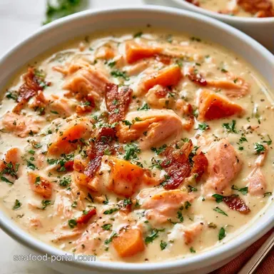 Salmon Chowder: Dutch Oven Method Recipe Card