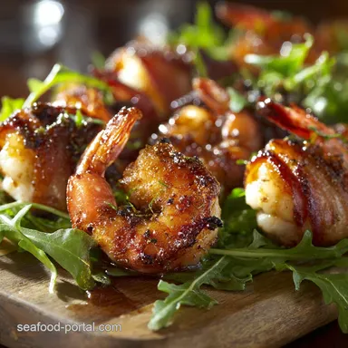 Bacon Wrapped Shrimp Appetizer: The Best Crispy Maple-Glazed Recipe Recipe Card