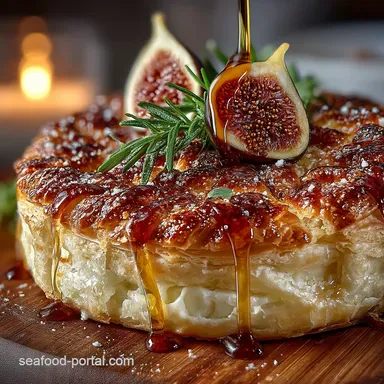 Foolproof Baked Brie in Puff Pastry with Fig Rosemary Recipe Card