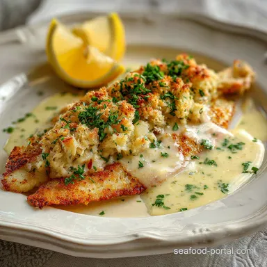Easy Baked Flounder with Crab Topping Ready in 30 Min Recipe Card