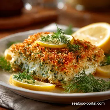 Baked Halibut Recipe: Easy Lemon-Dill with Crunchy Panko