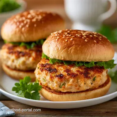 Easy Baked Tuna Burgers in 25 Minutes Recipe Card
