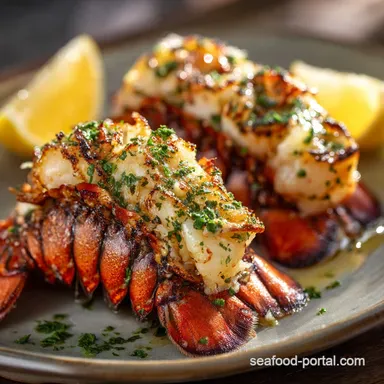 Broiled Lobster Tails with Garlic Butter RestaurantQuality Recipe Recipe Card