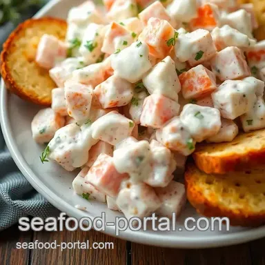 My Family's Favorite Easy Crab Salad with Creamy Dressing Recipe Card