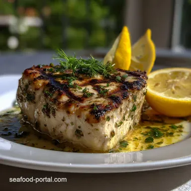 Easy Grilled Amberjack with Lemon Herbs: Zesty Recipe Card