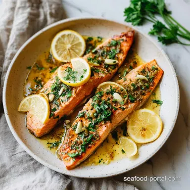 Lemon Garlic Salmon Recipe (Easy & Quick for 4!) Recipe Card