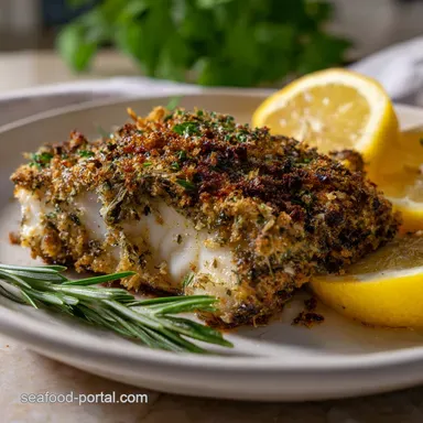 Oven Baked Rockfish: Lemon-Herb Crusted Tender Recipe Card