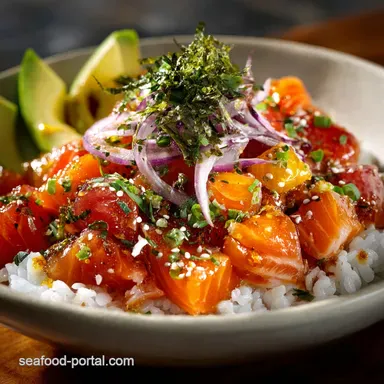 Salmon Poke Bowl Recipe: Easy, Fresh Taste of Aloha Recipe Card
