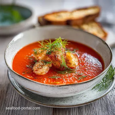 Easy Rustic Seafood Fennel Tomato Soup Ready in 30 Min