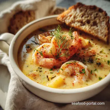 Easy Slow Cooker Shrimp Chowder: Creamy Slow-Cooked Recipe Card