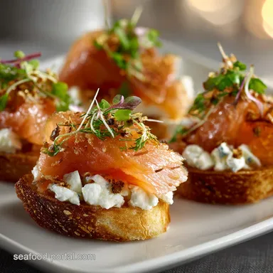 Smoked Salmon Crostini: The 25-Minute Gourmet Appetizer Recipe Recipe Card