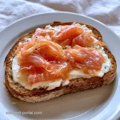 Smoked Salmon Sandwich in 12 Minutes Recipe Card
