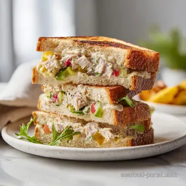 How to Make Easy Tuna Sandwich in 12 Minutes Recipe Card
