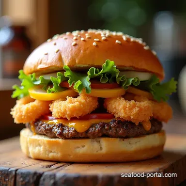 Ebi Burger Blitz Crispy Shrimp Tempura Burger Recipe Recipe Card