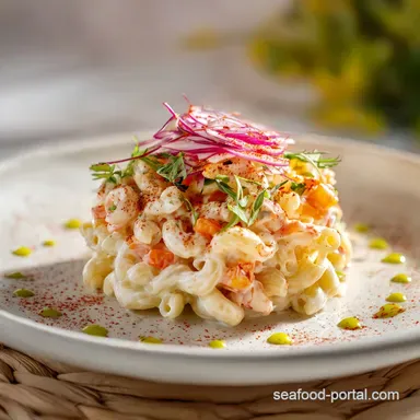 Ensalada De Coditos With Ham in 20 Min Recipe Card