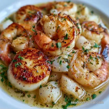 Fast Summer Seafood Grill for 4 Servings Recipe Card