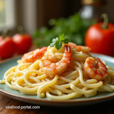 Authentic Italian Fettuccine Alfredo with Shrimp My Easy Recipe Recipe Card