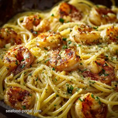 30Minute Cajun Shrimp Scampi Creamy Pasta Meets the Bayou Recipe Card
