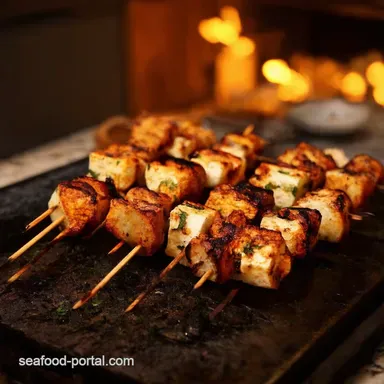The Secret Supper Society Fiery Grilled Feta Skewers Greek Island Taste Recipe Card