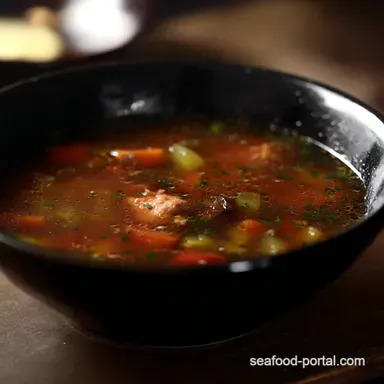 Hearty Fishermans Soup Recipe Ukha Simple Comfort Recipe Card