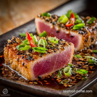 Perfect Seared Ahi Tuna with Marinade Zesty SoySesame Crust