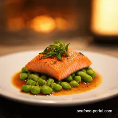 Taste the Future Sea Food in 2025 Salmon with Edamame Recipe Card