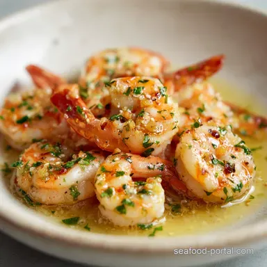 Foolproof Creamy Shrimp Scampi Recipe for 4 Recipe Card