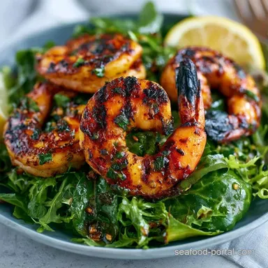Fresh Grilled Shrimp Salad in 30 Minutes Recipe Card