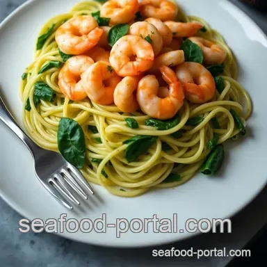 Easy & Juicy Garlic-Basil Shrimp with Spinach Fettuccine: My Go-To Recipe Recipe Card