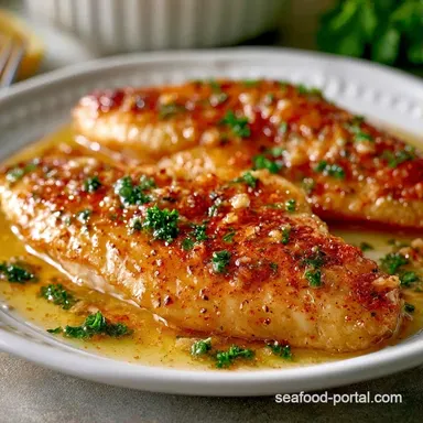 Garlic Butter Baked Tilapia: 4 Servings Recipe Card