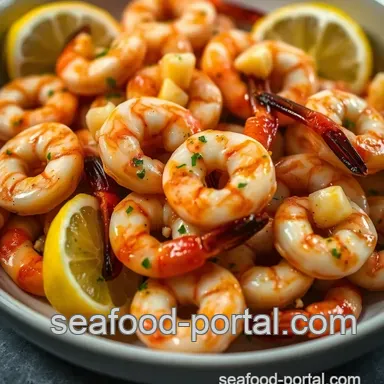 Garlic Butter Black Shrimp with Lemon & Herbs – A Coastal Delight Recipe Card