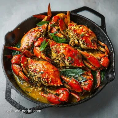 Crab Meat Recipe with Garlic in 15 Minutes Recipe Card