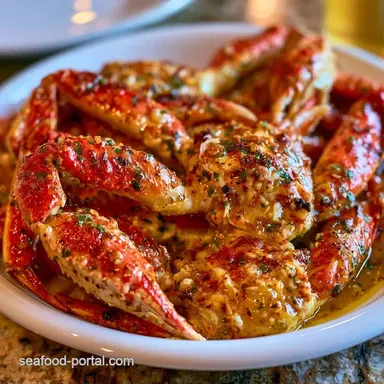 Garlic Butter Grilled Crab Legs for 4 Recipe Card