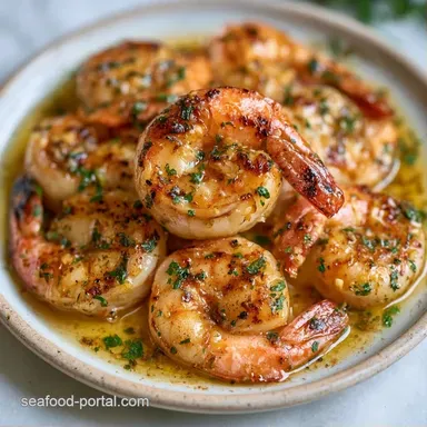Garlic Butter Grilled Shrimp (20 Min) Recipe Card