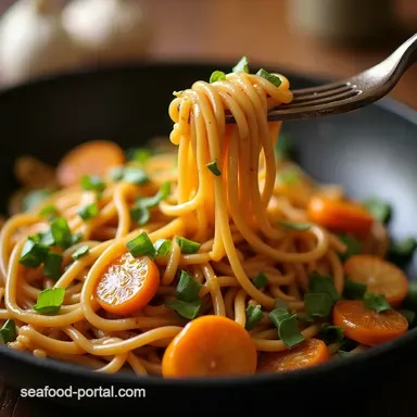 Blackstone Garlic Butter Noodle StirFry 30Minute Griddle Comfort Recipe Card