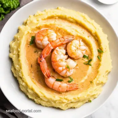 Creamy Garlic Shrimp Over Mashed Easy Weeknight Dinner