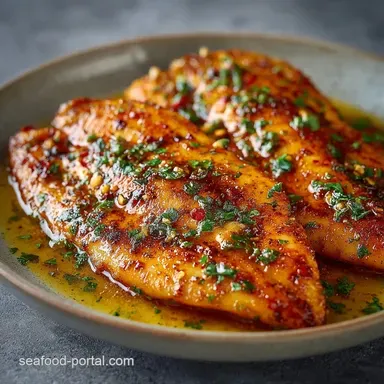 Garlic Butter Tilapia in 20 Minutes Recipe Card